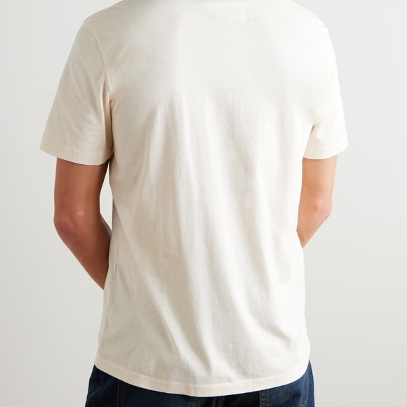 Maison Margiela 100% Organic Cotton Jersey T-Shirt Off-White Cream Ivory Sz XXL - Picture 3 of 11